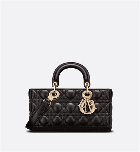 borsa lady dior nera media|DIOR Lady D.